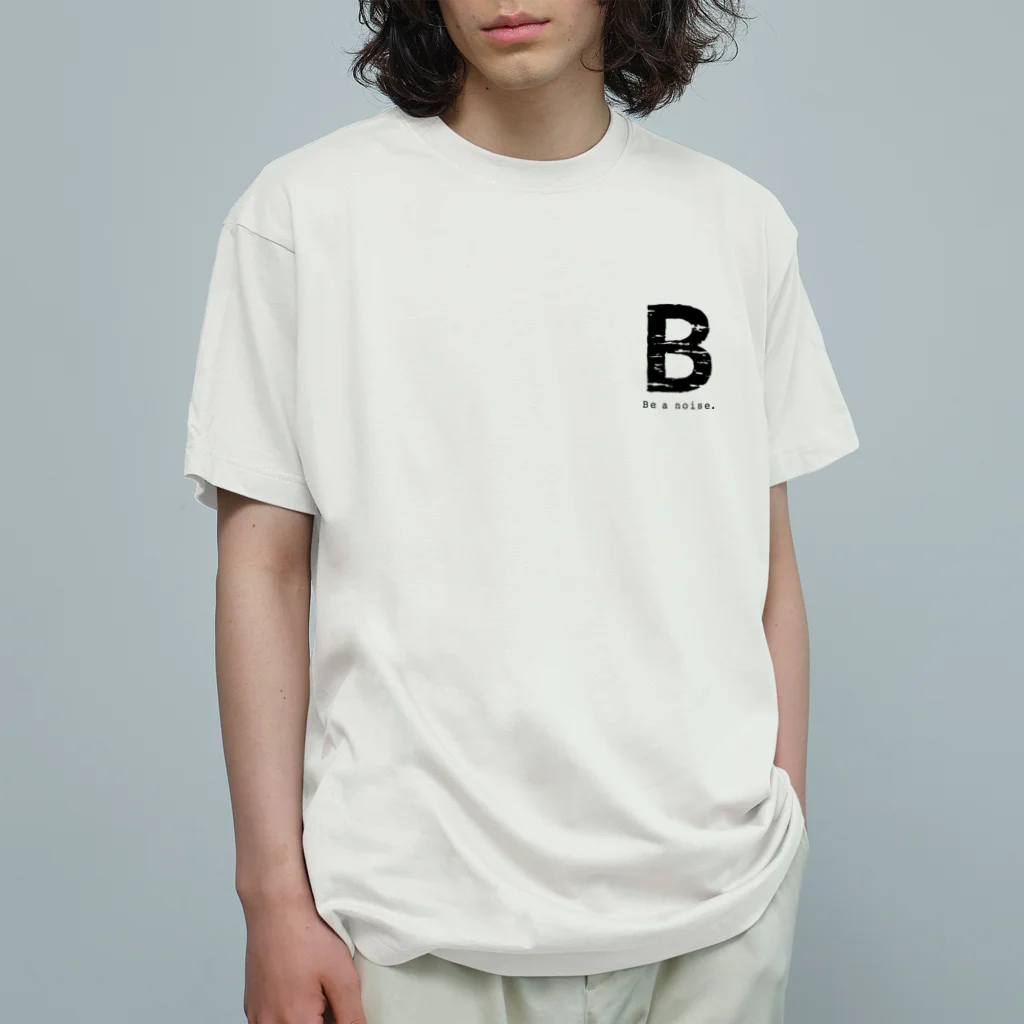 noisie_jpの【B】イニシャル × Be a noise. オーガニックコットンTシャツ