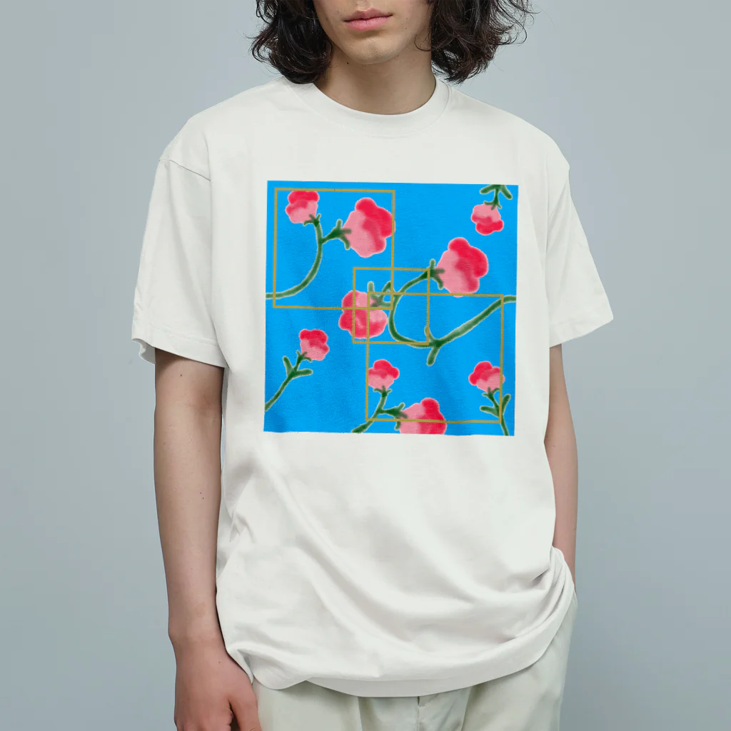 あるてみらのスイトピー　 オーガニックコットンTシャツ