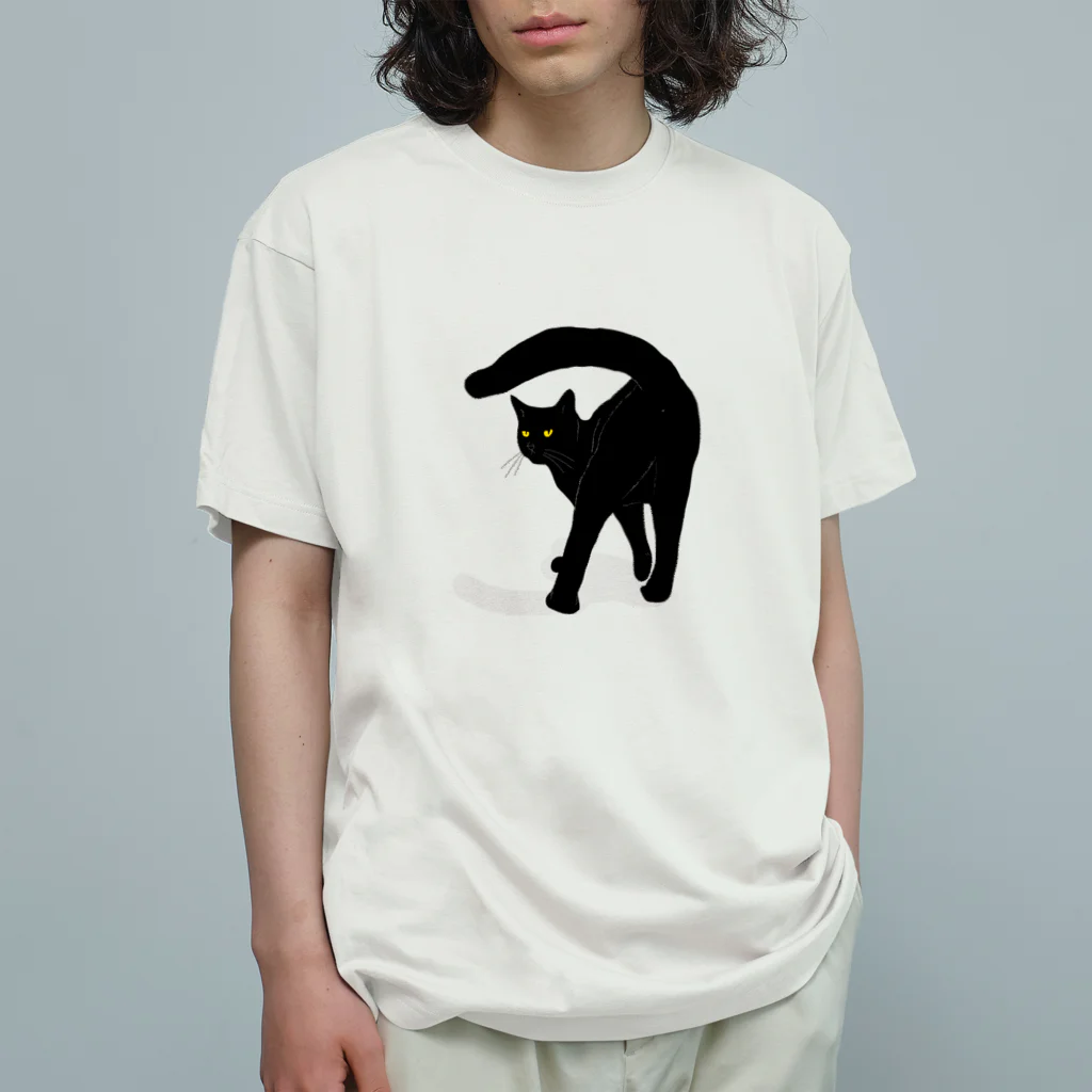 小鳥と映画館の黒猫たんのおちりが堪能出来る権利の付与 ロゴ無し Organic Cotton T-Shirt