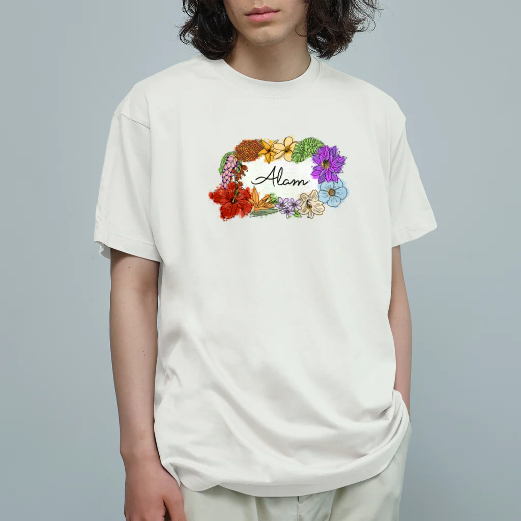 ALAMのALAM Bunga / COLOR オーガニックコットンTシャツ