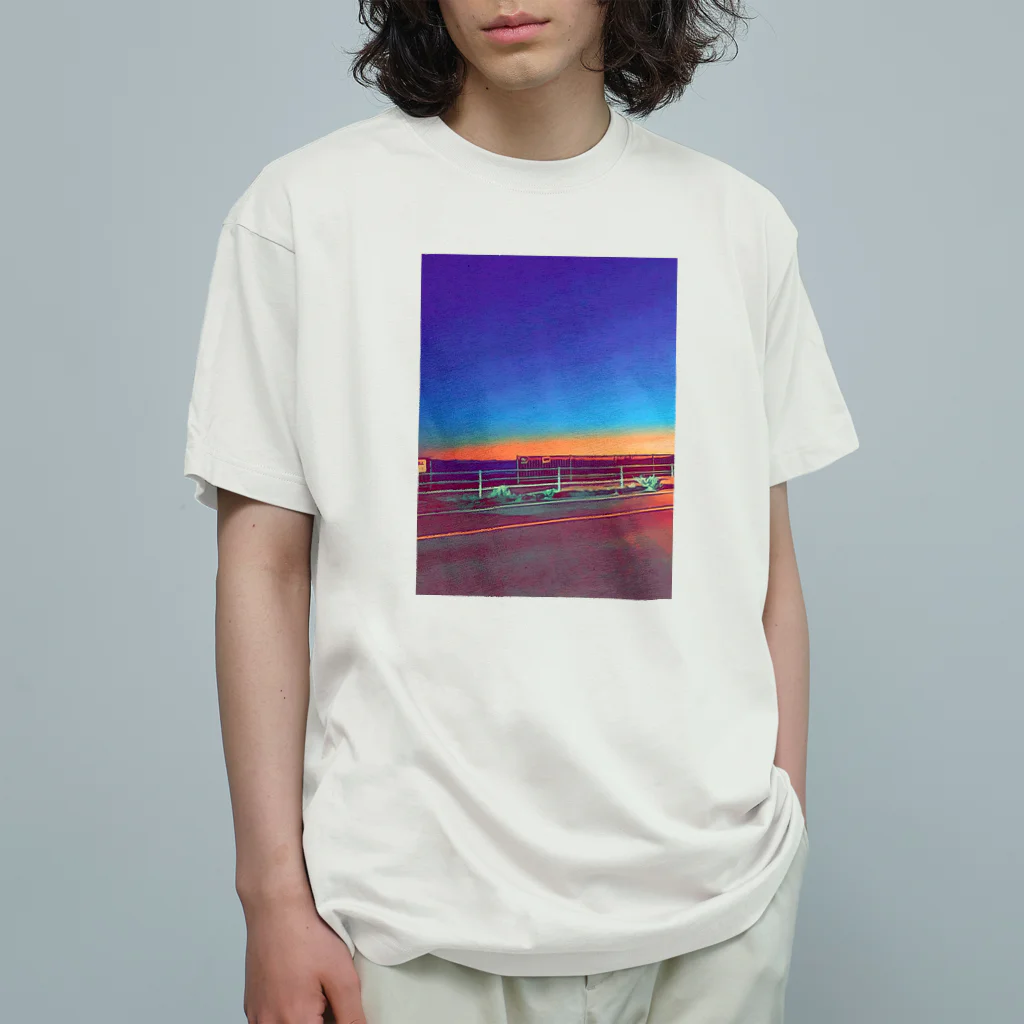 わらしゃんどの夕暮れ オーガニックコットンTシャツ