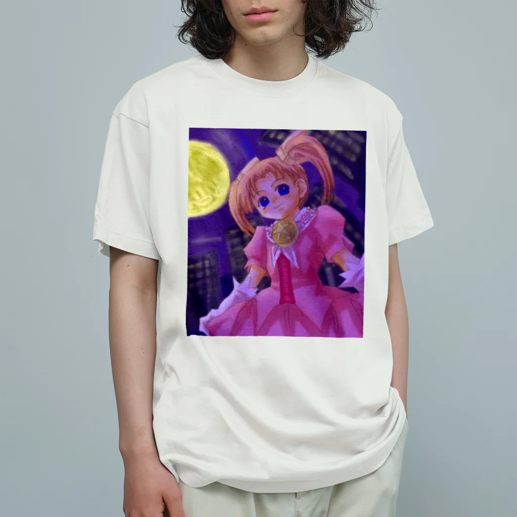 むつきもえ＠旭川ニューハーフshow咲樂屋の少年魔法少女ナナメちゃん君・タテ Organic Cotton T-Shirt