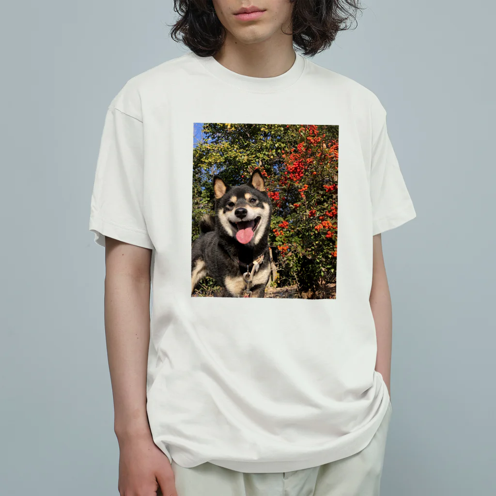 柴犬けんたろー。の柴犬のけんたろー オーガニックコットンTシャツ