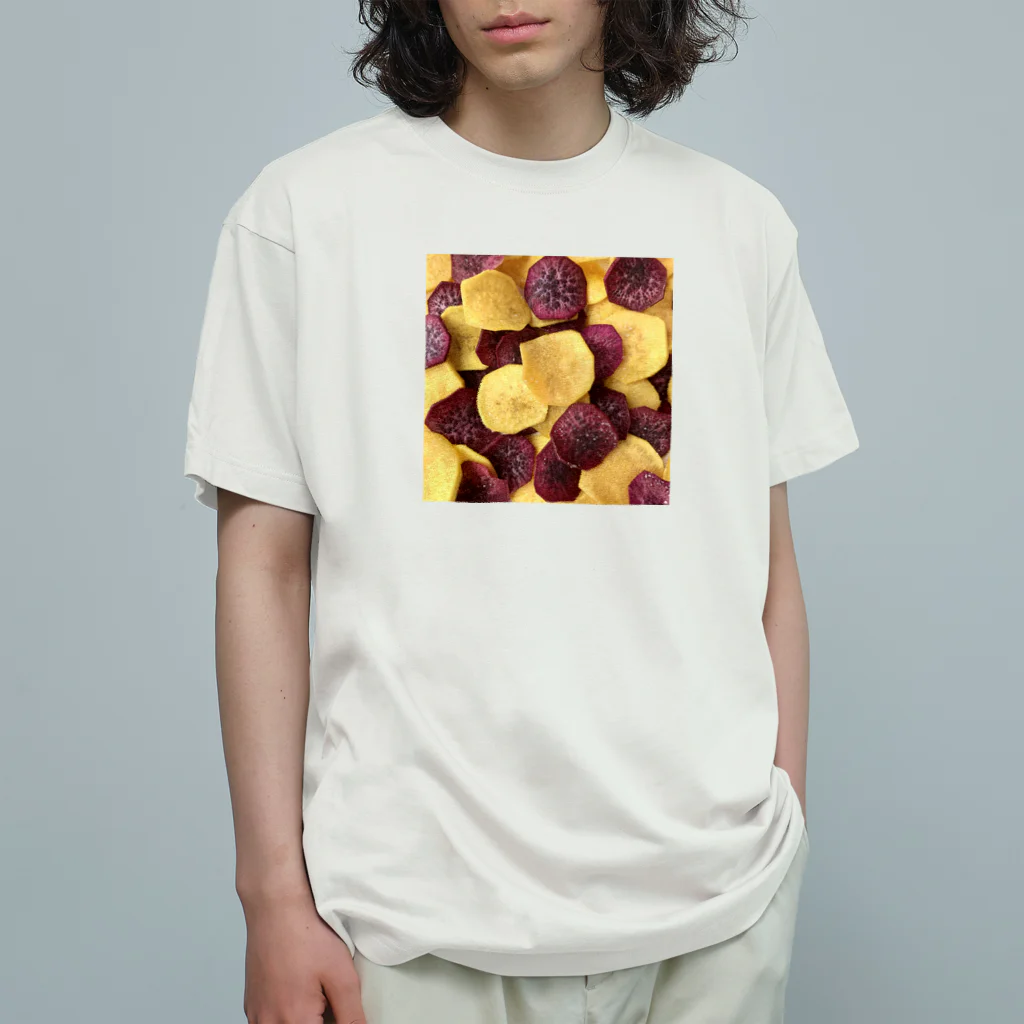 🍀芋工房かくたに【公式】 朝霧高原︎︎︎︎の芋チップス Organic Cotton T-Shirt