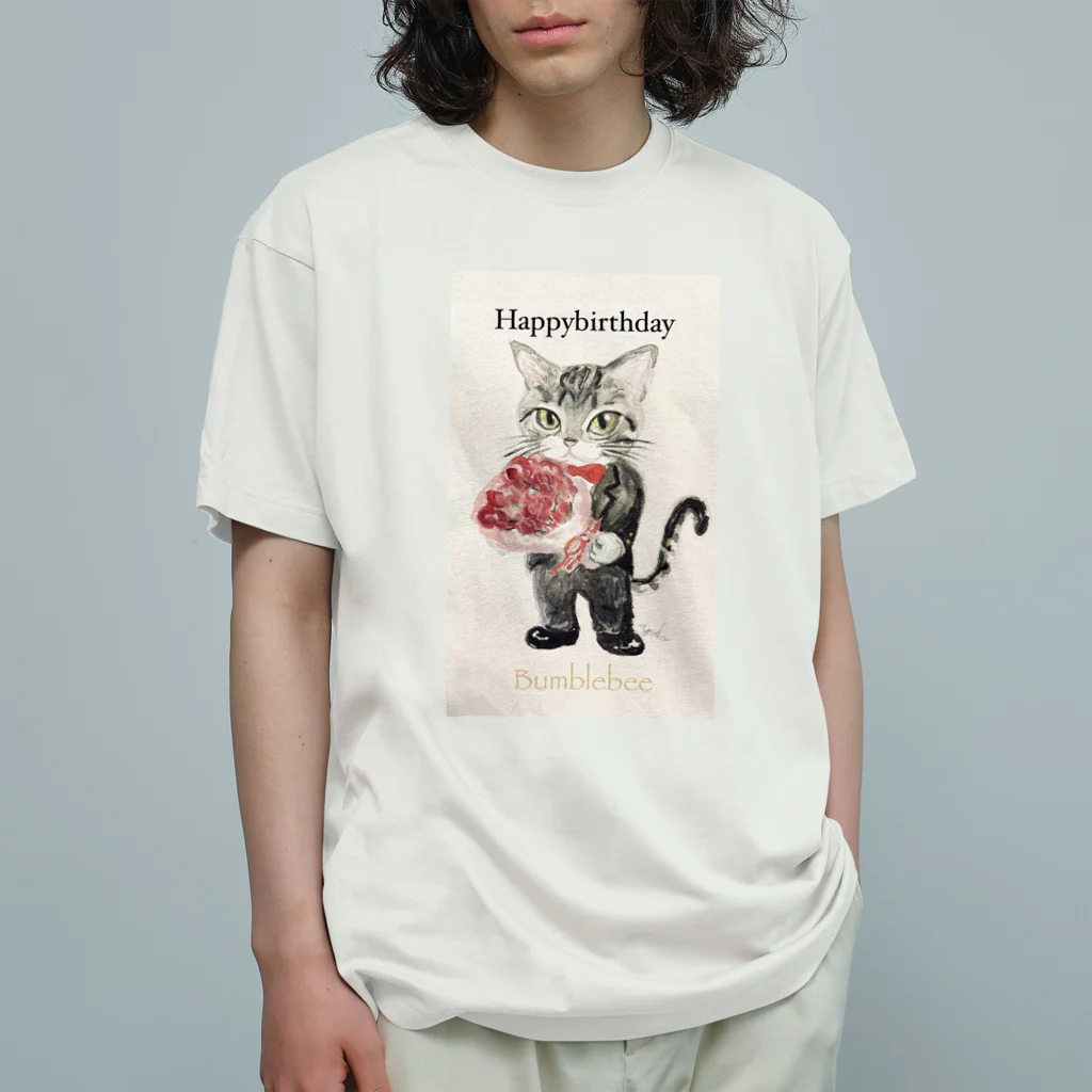 YOKO KOBAYASHIのhappybirthday(バンブルビー) Organic Cotton T-Shirt
