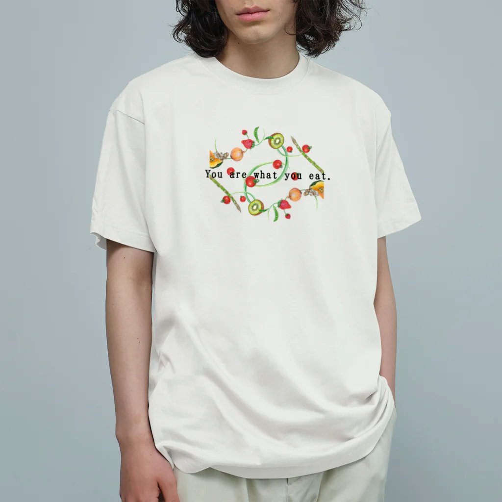 idumi-artのYou are what you eat. オーガニックコットンTシャツ