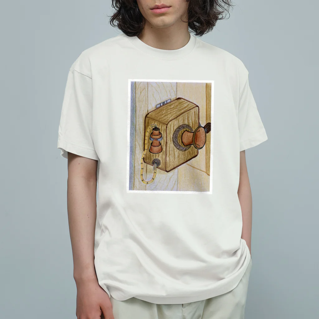 Imaginaryのアンティーク電話 オーガニックコットンTシャツ