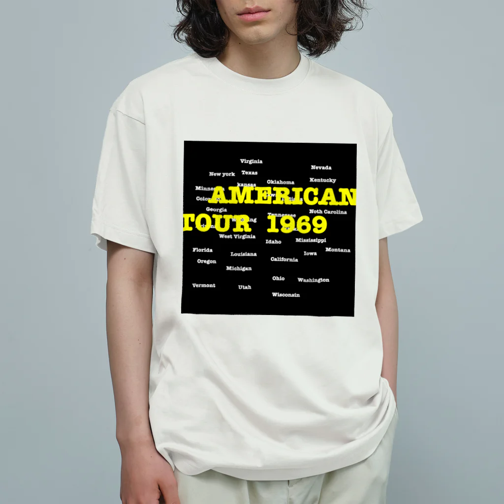 NEON_LINEのAMERICAN TOUR Organic Cotton T-Shirt