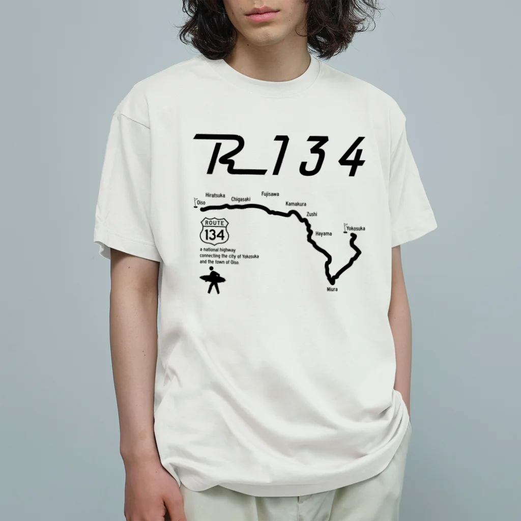 boldandnewのR134_No.006_01_bk Organic Cotton T-Shirt