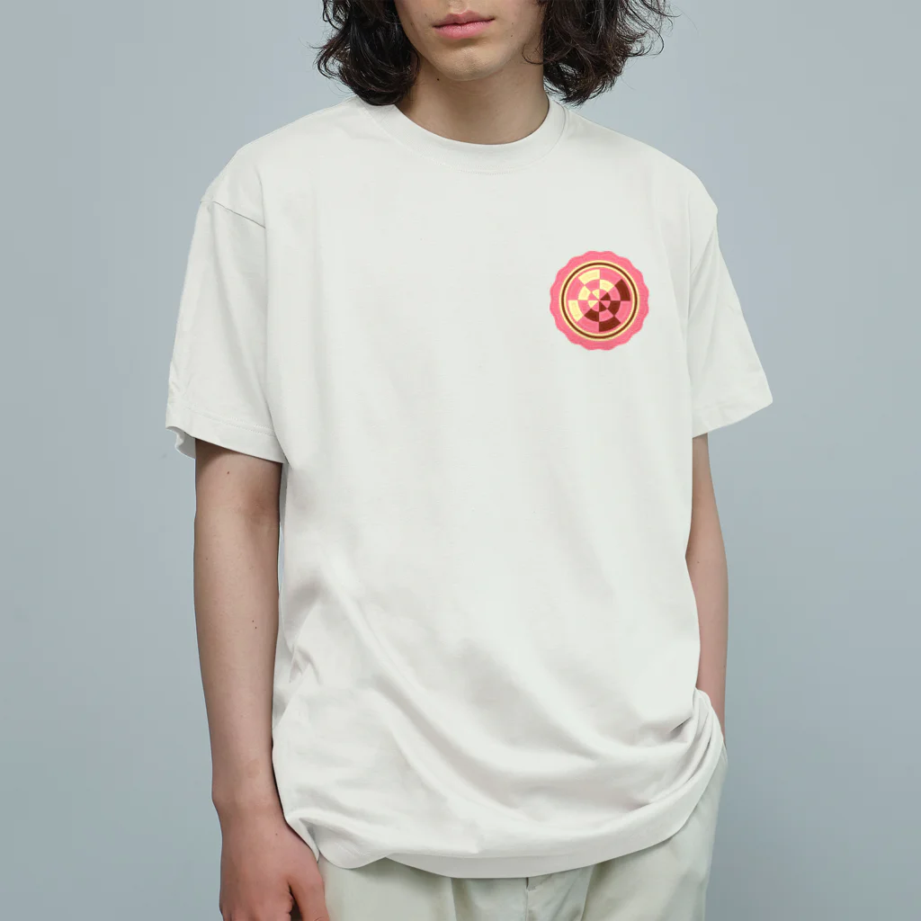 ハナドリカ SUZURI店の花の形の板チョコ(苺) オーガニックコットンTシャツ