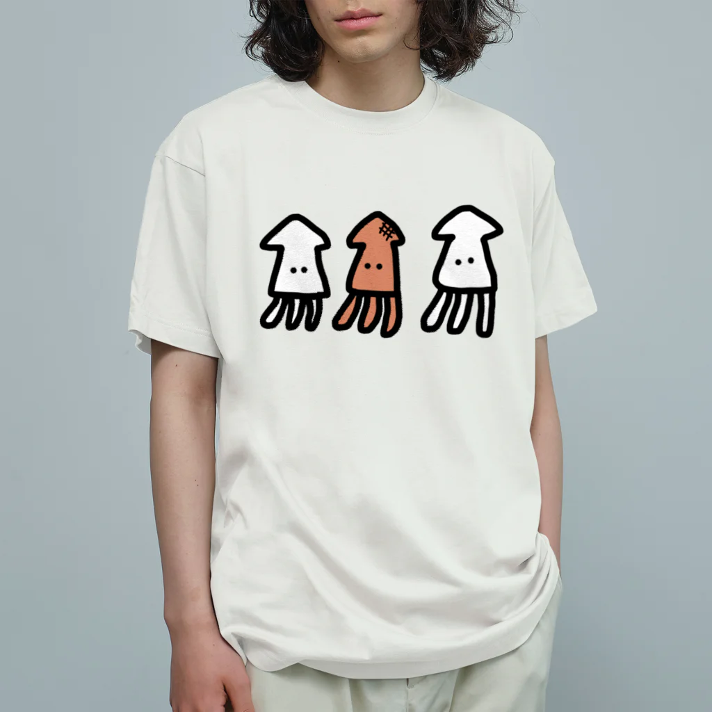 なでしこ@デザインのいか焼きイカいか Organic Cotton T-Shirt