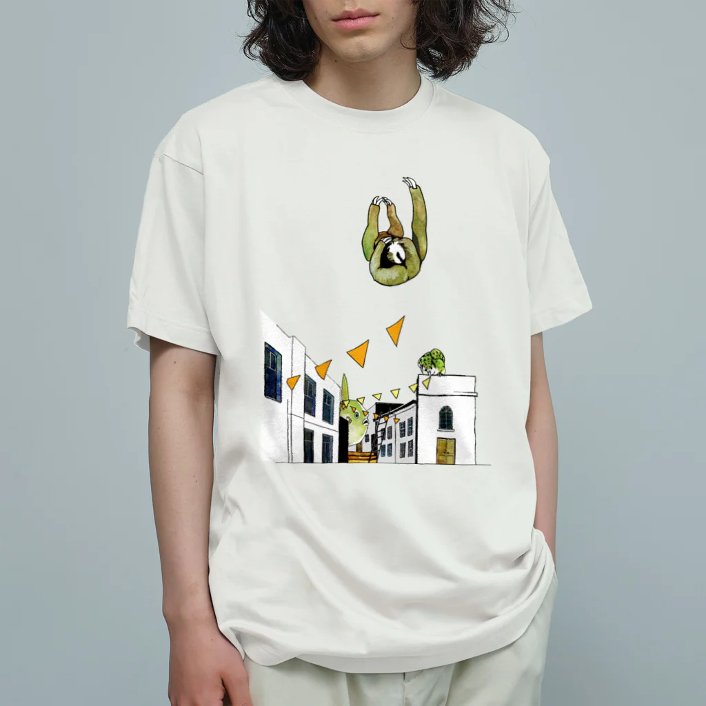 飽き口のマーケットの変な動物の終わらないお祭 Organic Cotton T-Shirt