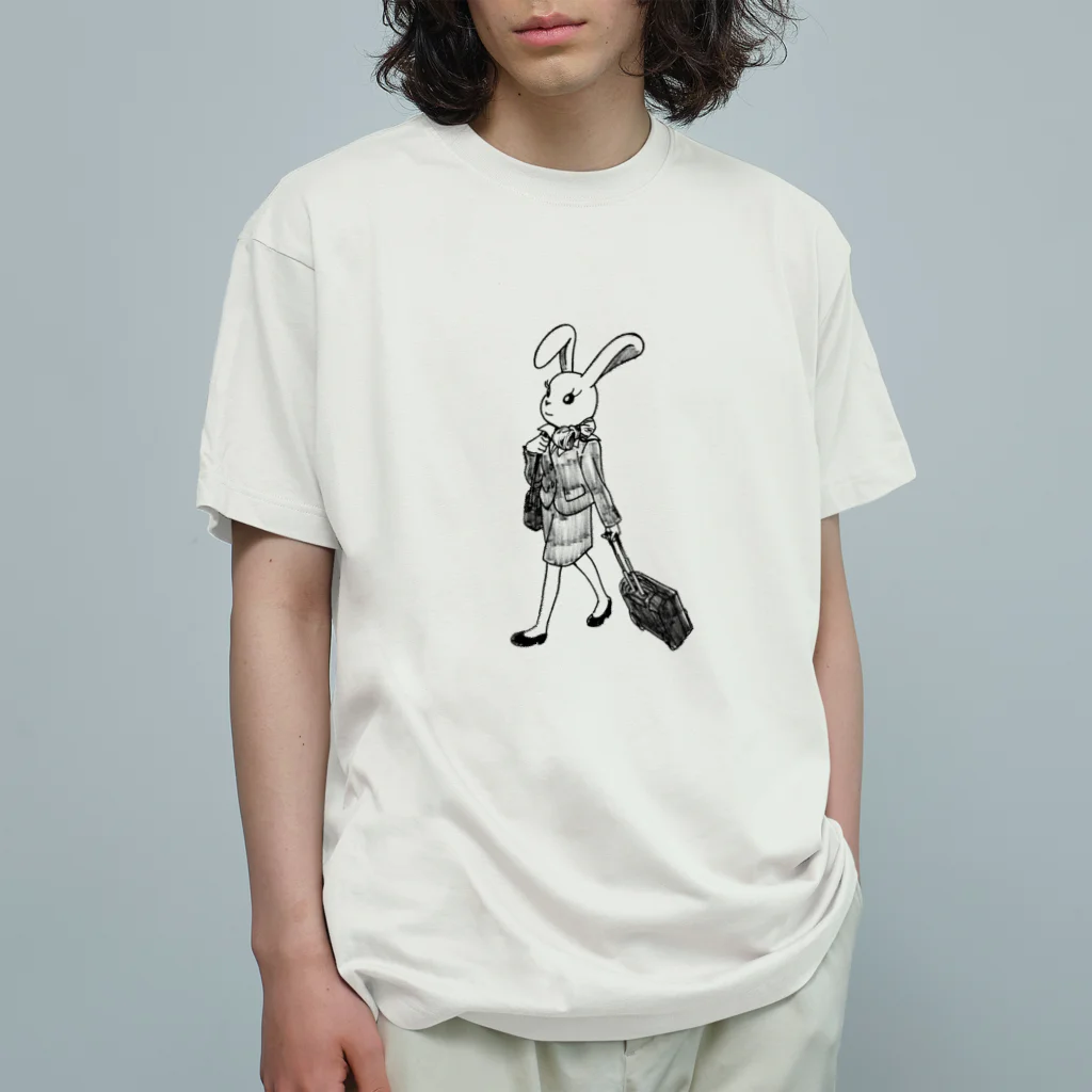 空想画学販売所のCAのウサ子 Organic Cotton T-Shirt