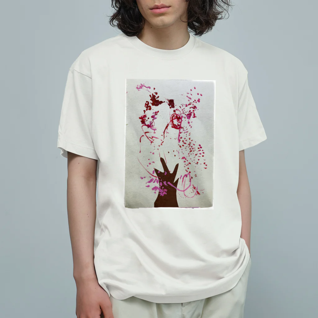 KidsArtの【子どもの絵】桜の木 オーガニックコットンTシャツ