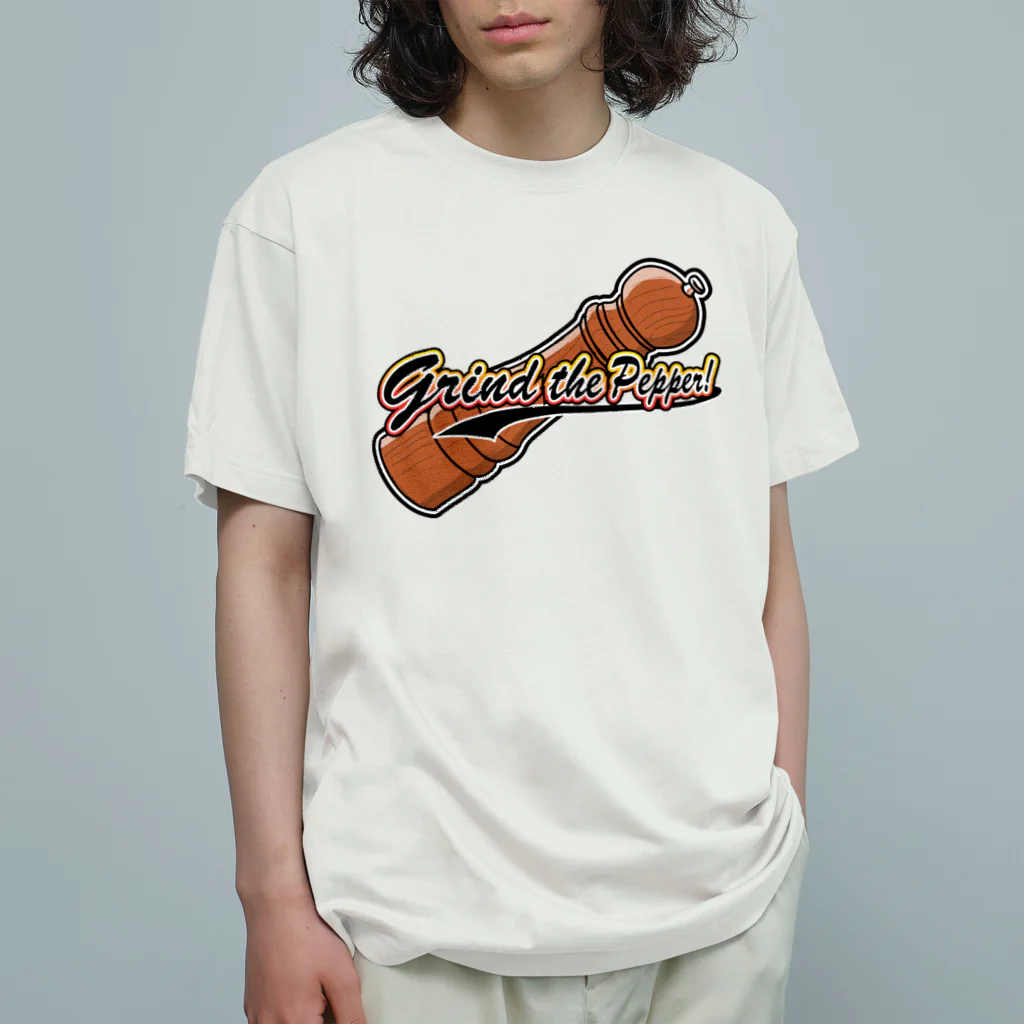 sora-mixのGrind the Pepper! ペッパーミル  Organic Cotton T-Shirt