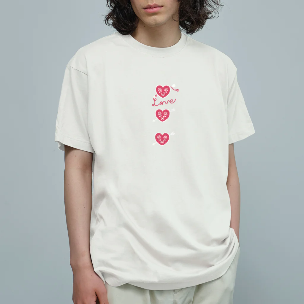 tokimekizaのハートなキューピッド オーガニックコットンTシャツ