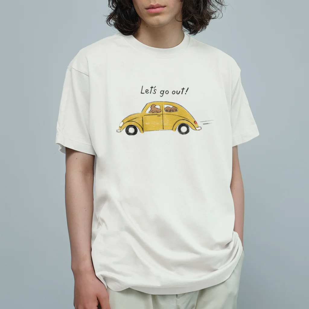 kiki25のお出かけ！トイプードルファミリー Organic Cotton T-Shirt