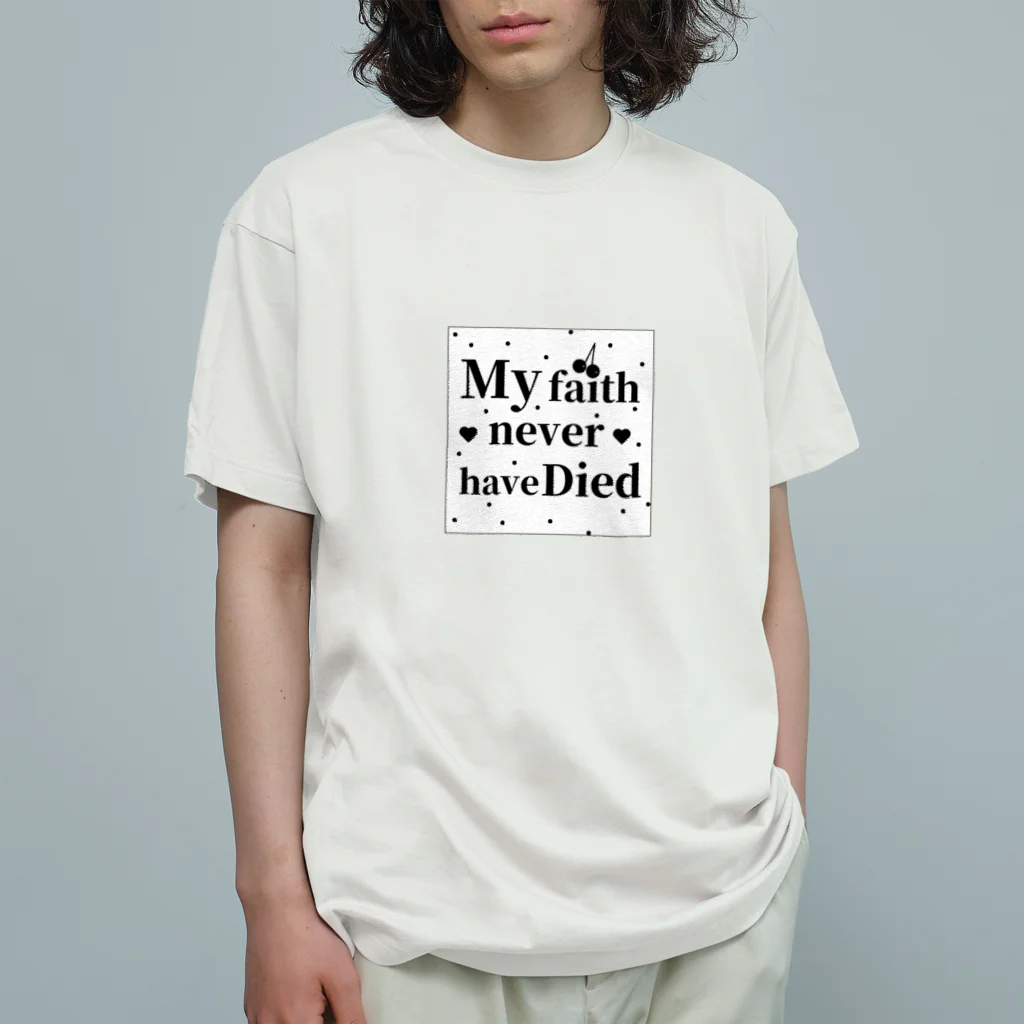 EpocherishのMy Faith 🍒ランダムドット柄 Organic Cotton T-Shirt