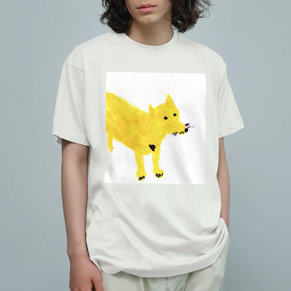 funny dragonの犬に生まれ変わった龍 オーガニックコットンTシャツ