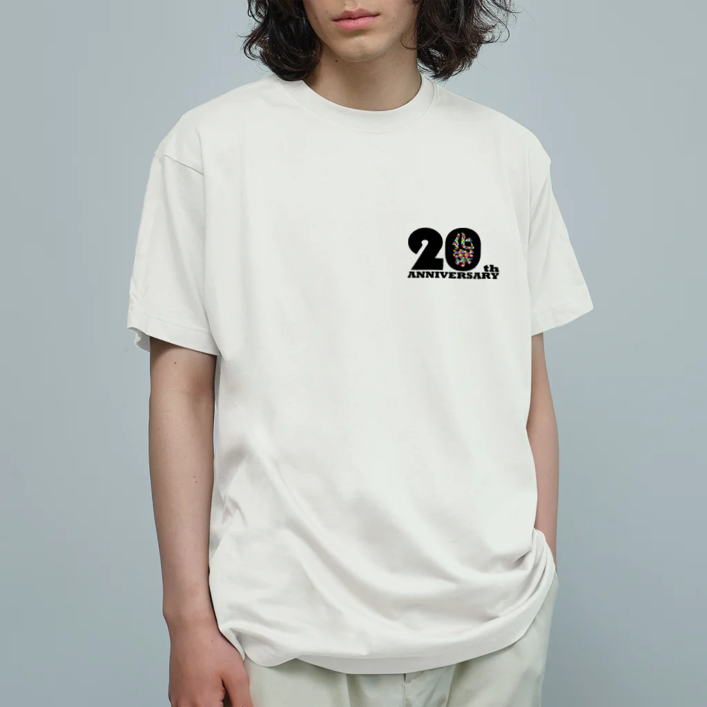 化楽オフィシャルグッズ販売の20周年ワンマンライブT　淡色 オーガニックコットンTシャツ