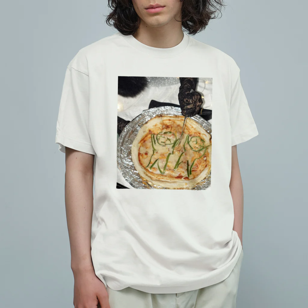 toretate_clubのseiken koutai pizza オーガニックコットンTシャツ