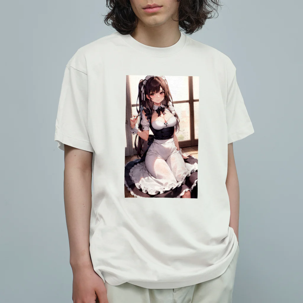 天乃鯱のメイドのお姉さんの二次元イラスト Organic Cotton T-Shirt