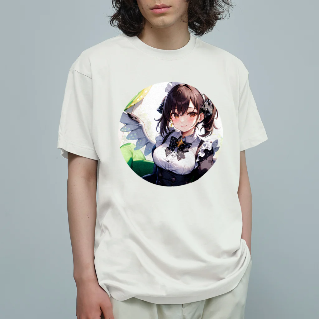 天乃鯱の天使のメイドイラスト Organic Cotton T-Shirt