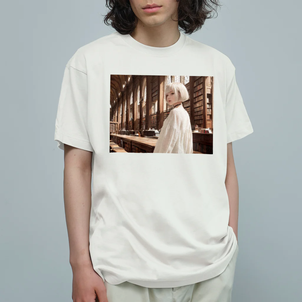 天乃鯱の読書系女子　コスプレ写真 Organic Cotton T-Shirt