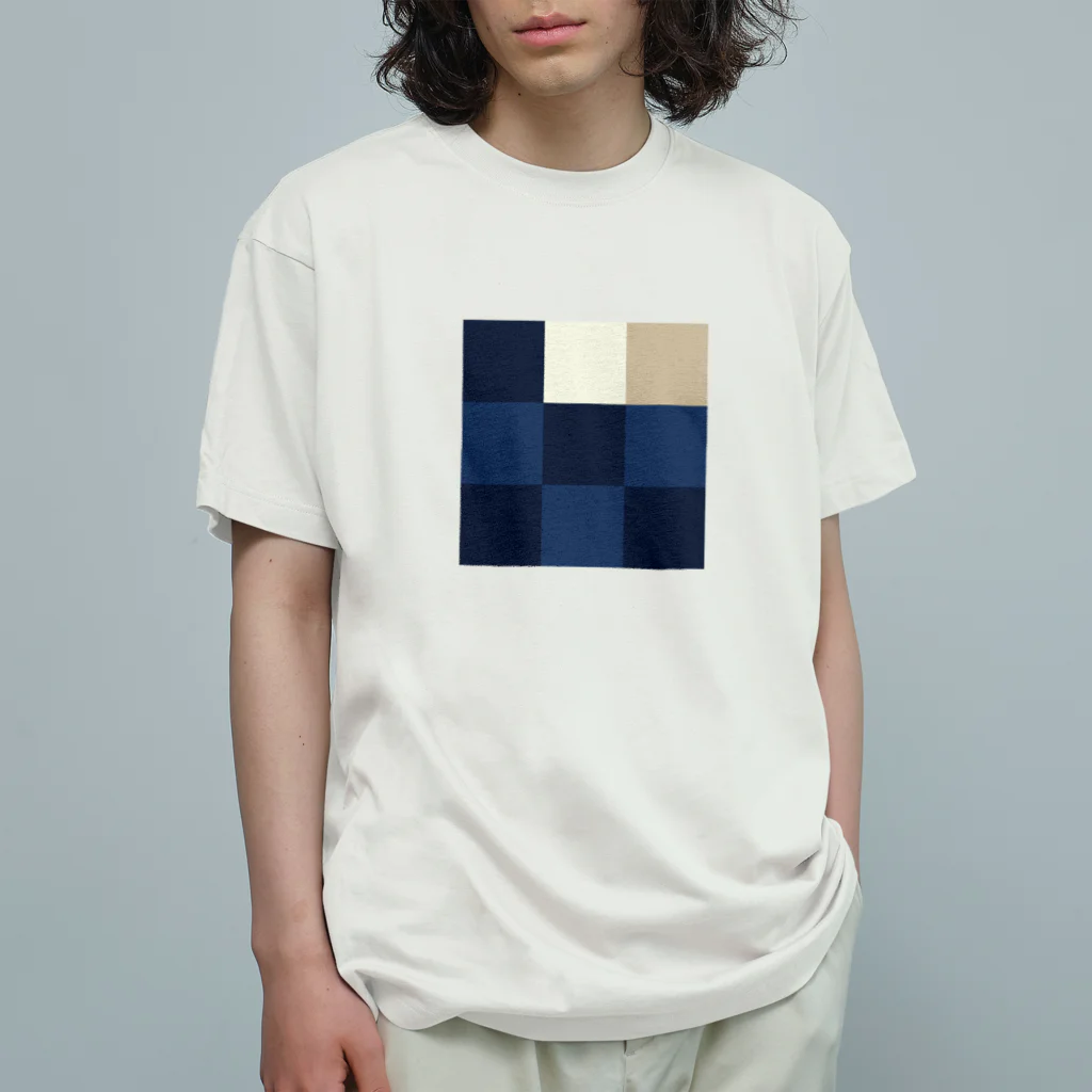 3×3 のドット絵の葛飾北斎 - 3×3 のドット絵 オーガニックコットンTシャツ