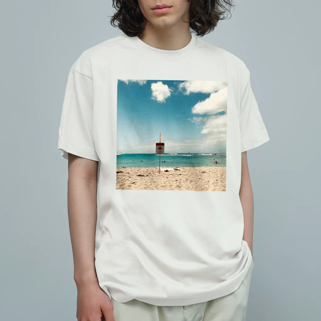 citron_citronの海、砂浜、空 オーガニックコットンTシャツ