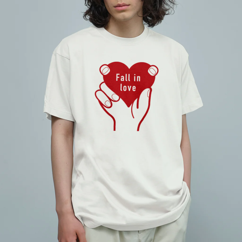 t-shirts-cafeのFall in love オーガニックコットンTシャツ