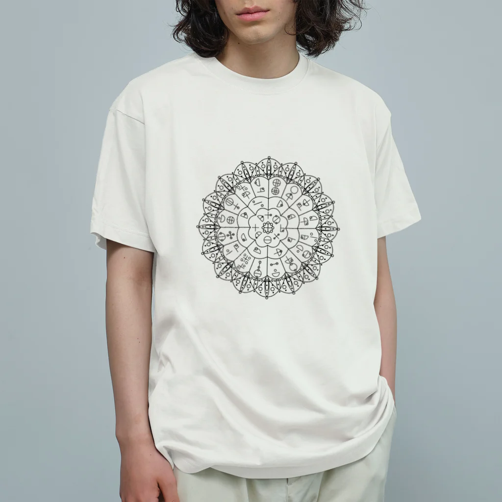 古浪漫のショップのカタカムナフトマニ図 Organic Cotton T-Shirt