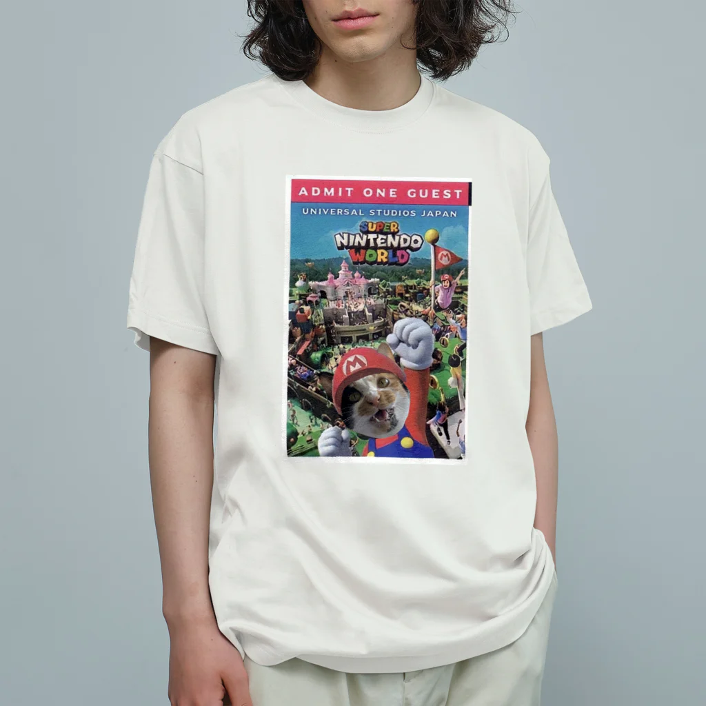 ｵﾔｽﾐｽｲﾁｬﾝのなわら、 オーガニックコットンTシャツ