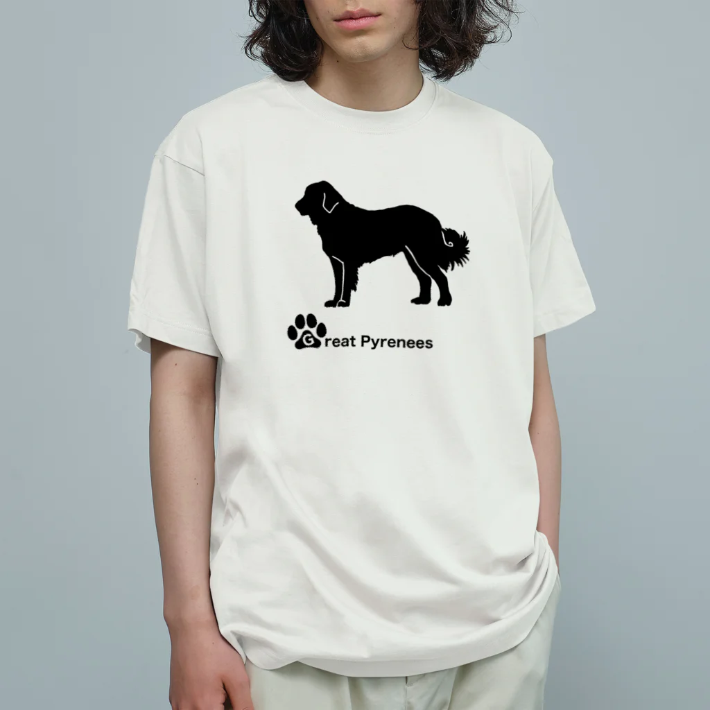 bow and arrow のグレートピレニーズ オーガニックコットンTシャツ