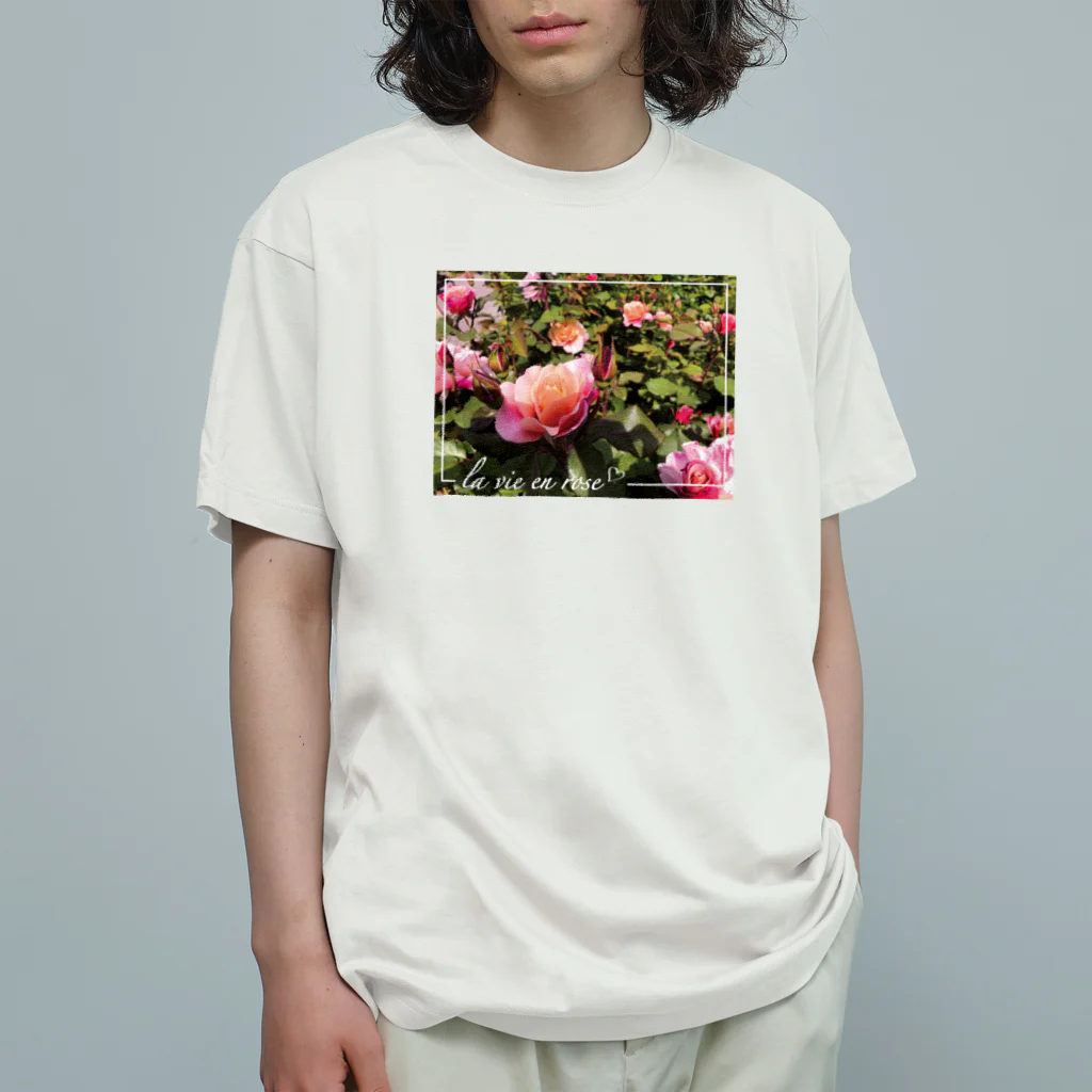 rose_queryのLa Vie en rose Ⅱ オーガニックコットンTシャツ