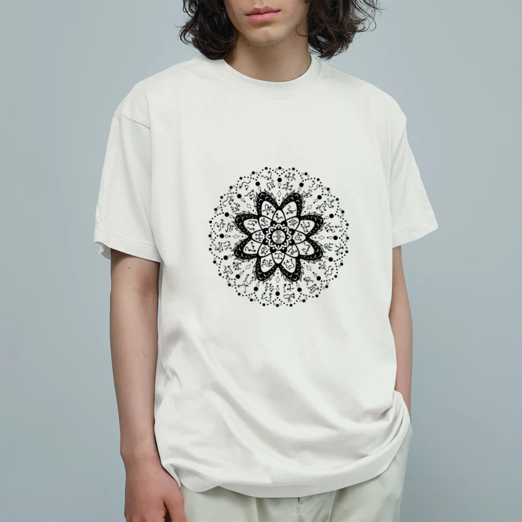 古浪漫のショップの龍踊文字フトマニ図 オーガニックコットンTシャツ