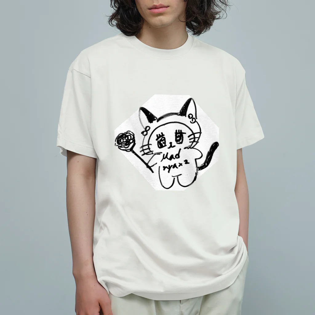 窓猫🪟🐈‍⬛マドリーヌE^••^Eのマラドーニャ Organic Cotton T-Shirt