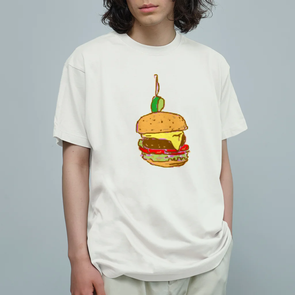 あいちぃ百貨店のハンバーガ☆ Organic Cotton T-Shirt