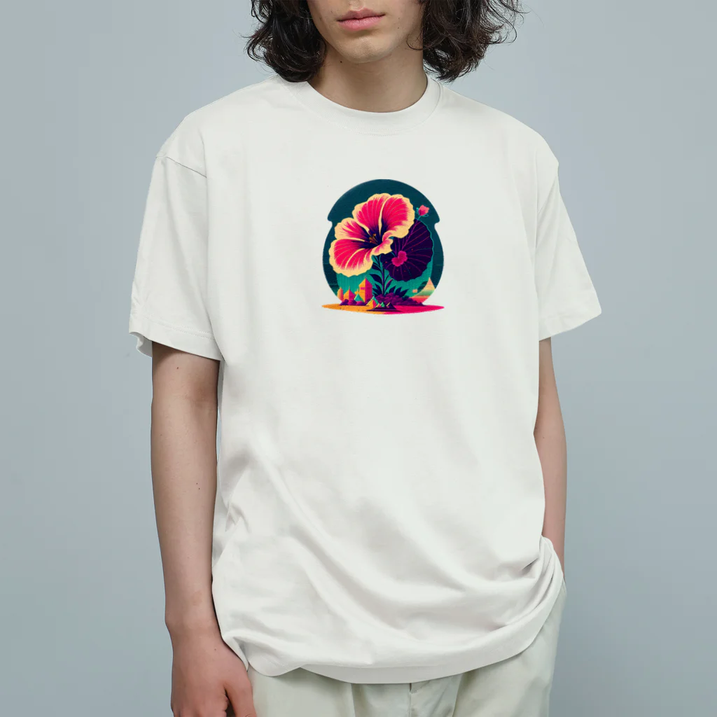 ozのハイビスカス🌺 オーガニックコットンTシャツ