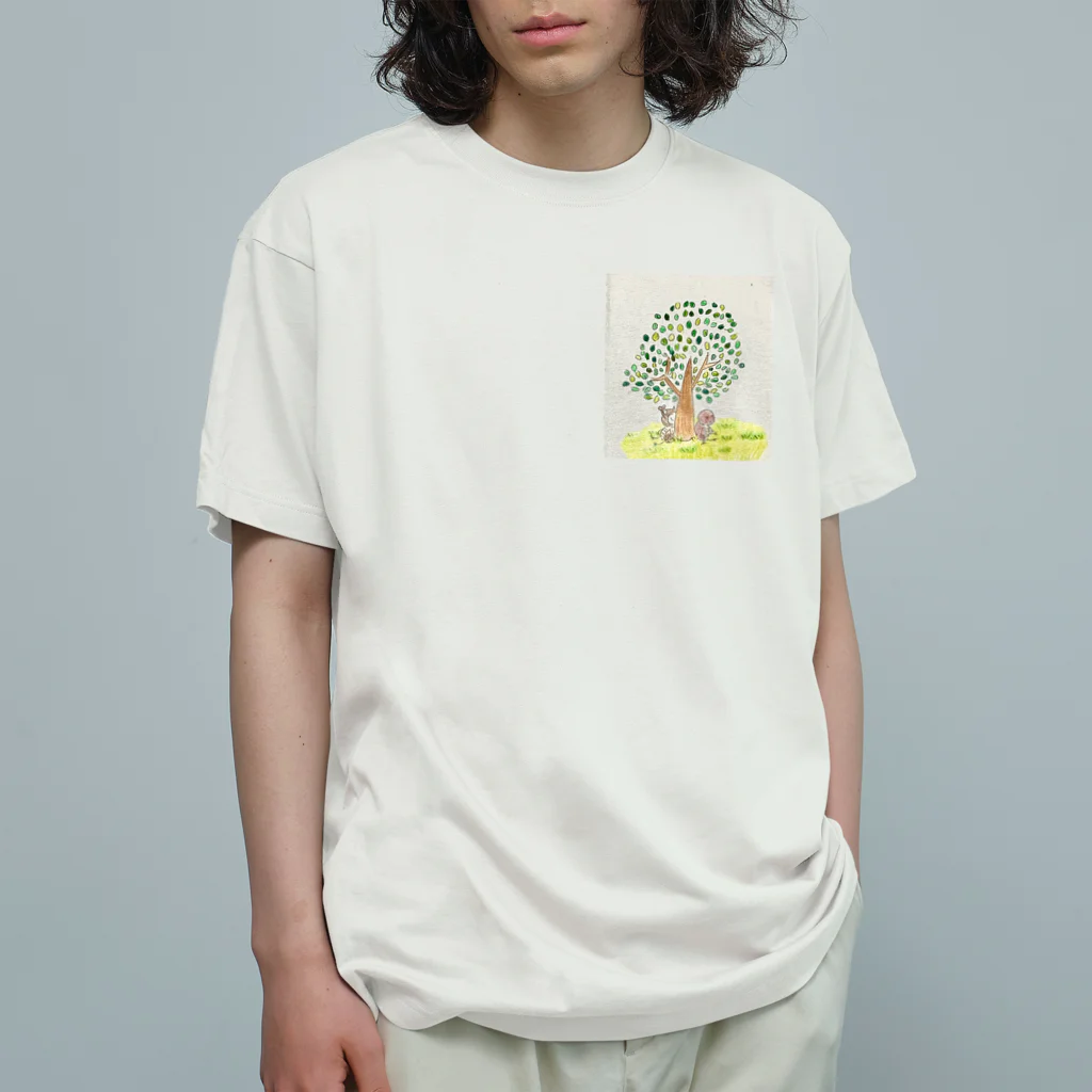 若ちゃんショップのカブ君とカブミちゃん、ひと休み。 オーガニックコットンTシャツ