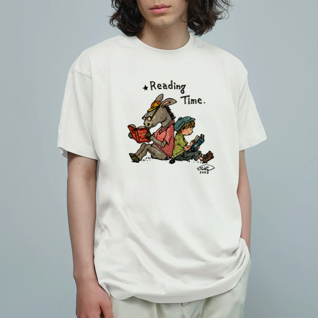 まつもトイズのロバ君と少年 オーガニックコットンTシャツ