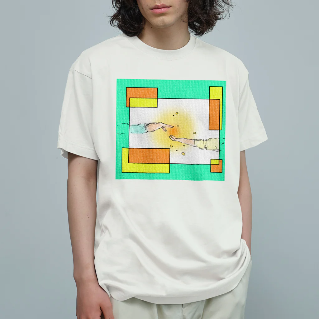 みつまめこshopのぬくもり オーガニックコットンTシャツ