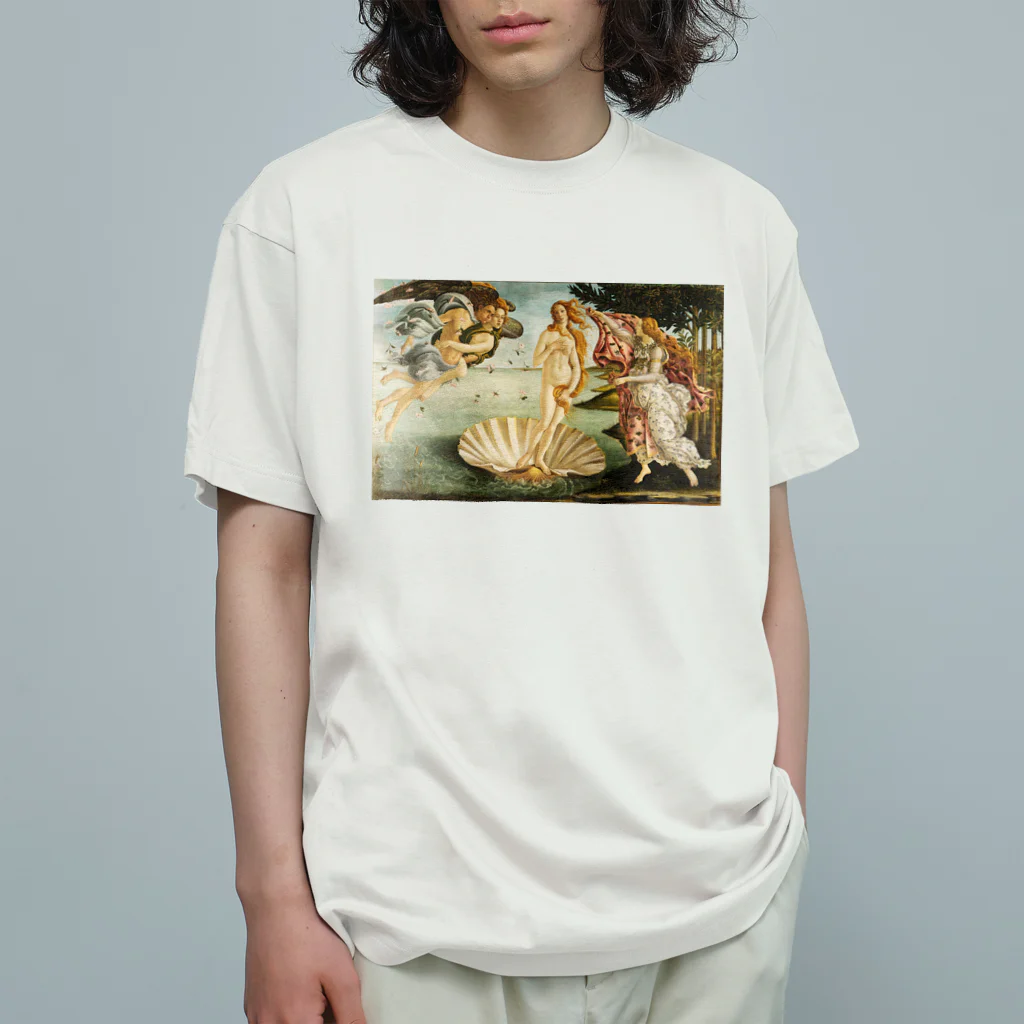 世界美術商店のヴィーナスの誕生 / The Birth of Venus オーガニックコットンTシャツ