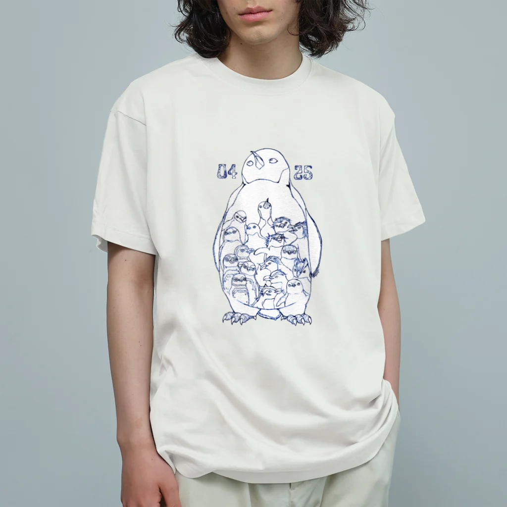 ヤママユ(ヤママユ・ペンギイナ)の0425-18 Penguins of the World- Organic Cotton T-Shirt