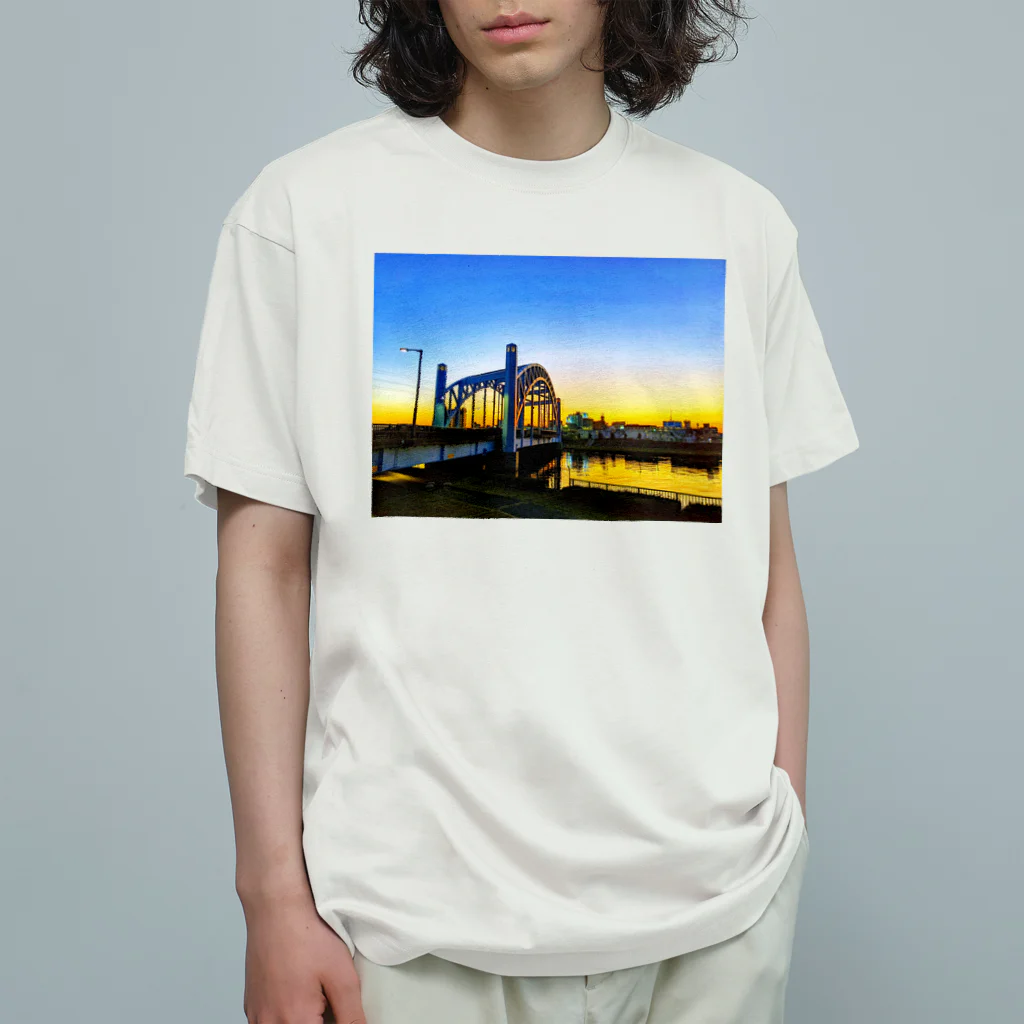 tokyo_a_wの江戸川区の空 オーガニックコットンTシャツ