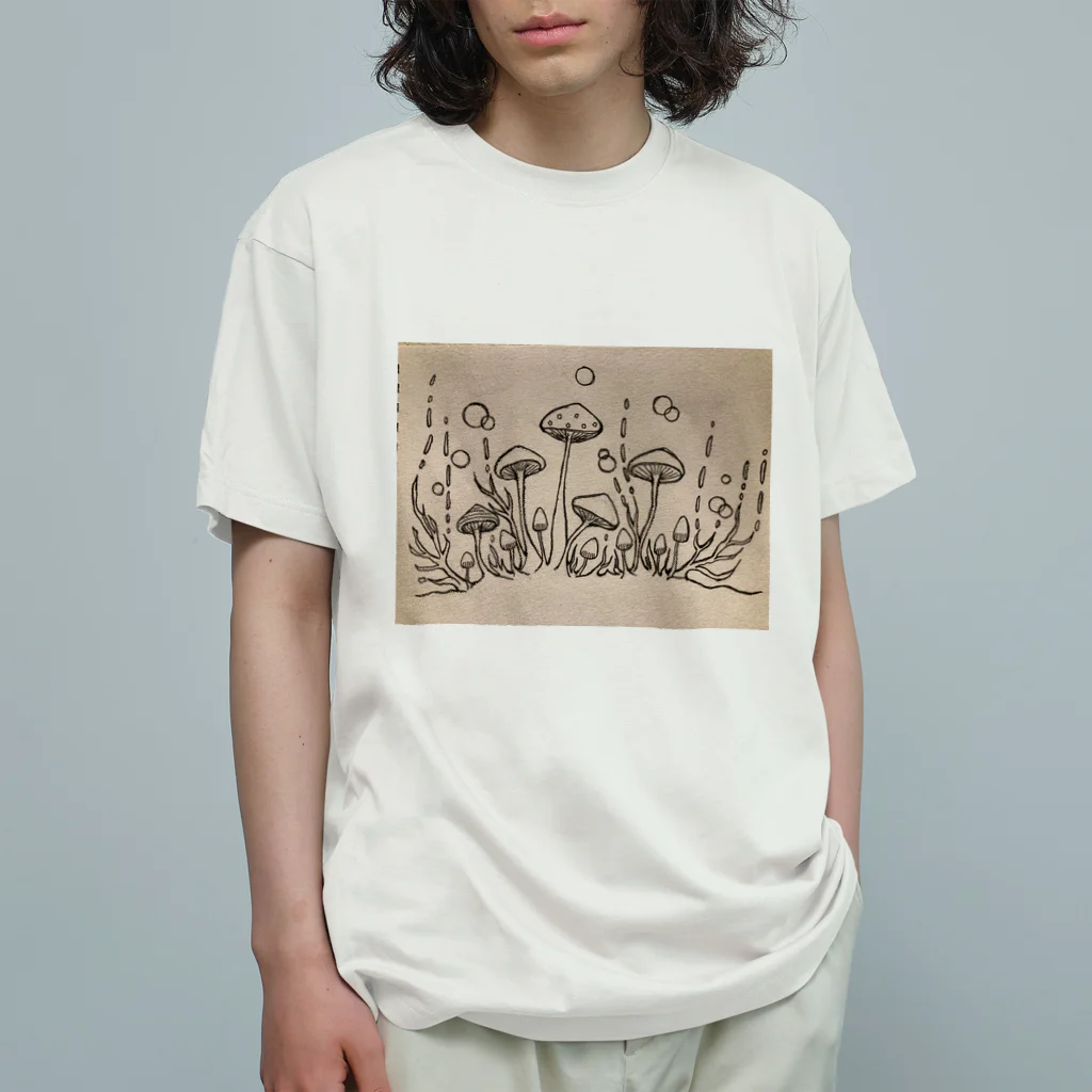 suuのきのこ Organic Cotton T-Shirt