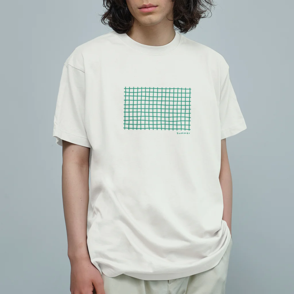 クリオネショップのsummer（サマー）チェック オーガニックコットンTシャツ