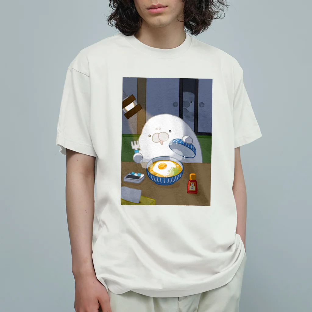 もちたぷ商店 -SUZURI店-のナイショのラーメン Organic Cotton T-Shirt