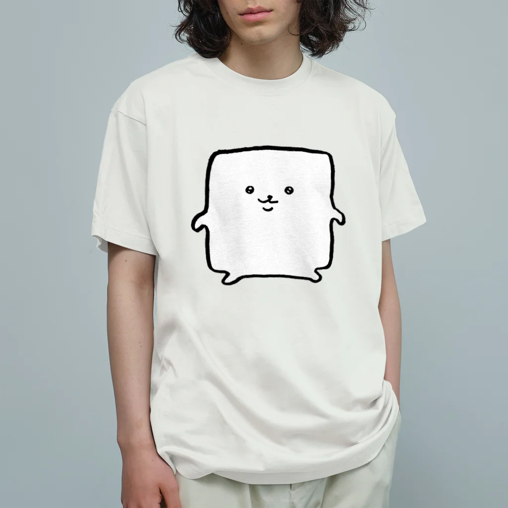 mori yuraのしかくスクエア オーガニックコットンTシャツ