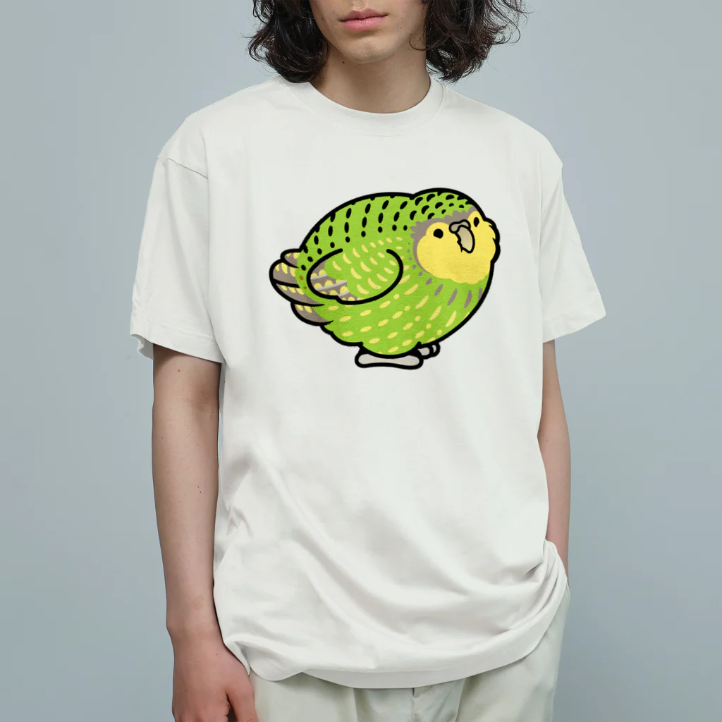 Cody the LovebirdのChubby Bird カカポ オーガニックコットンTシャツ